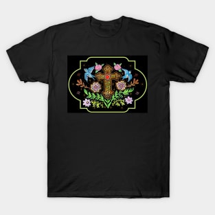 Mexican Cross Folk Art T-Shirt